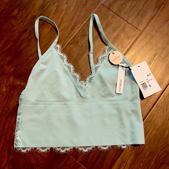 SOLD-NWT Seafoam Lace Bralette - Picture 1 of 3
